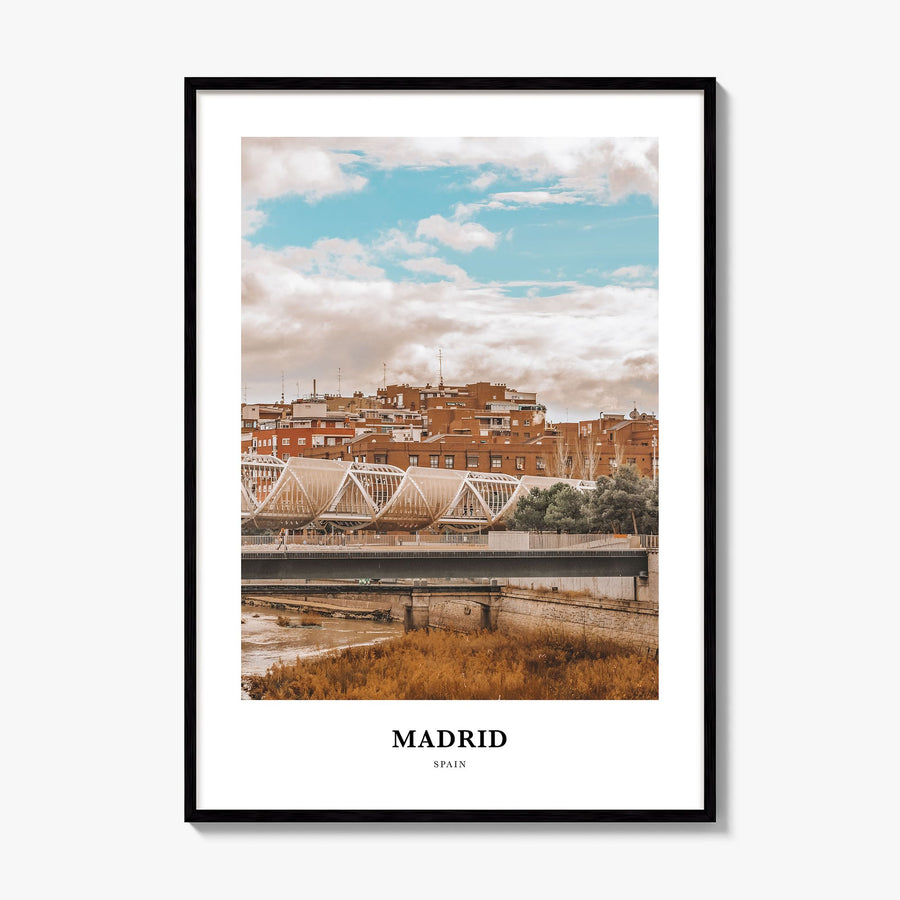 Madrid Classic No 2 Poster, framed poster mockup