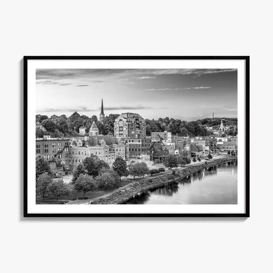 Maine Photo Poster, framed poster mockup, white border