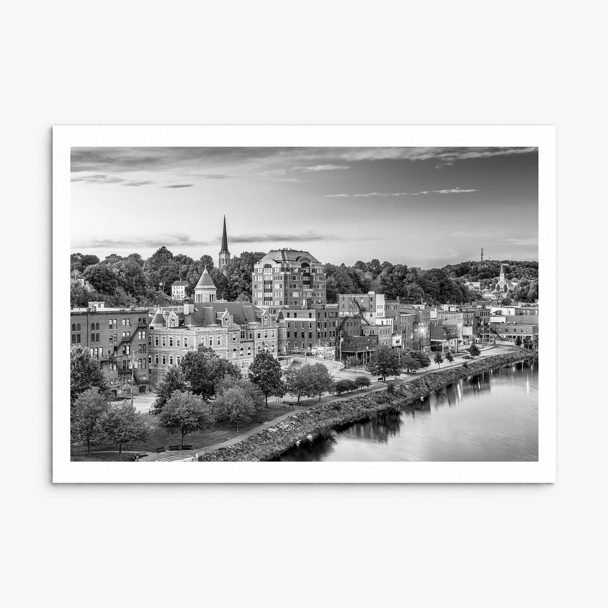 Maine Photo Poster, print only (unframed), white border