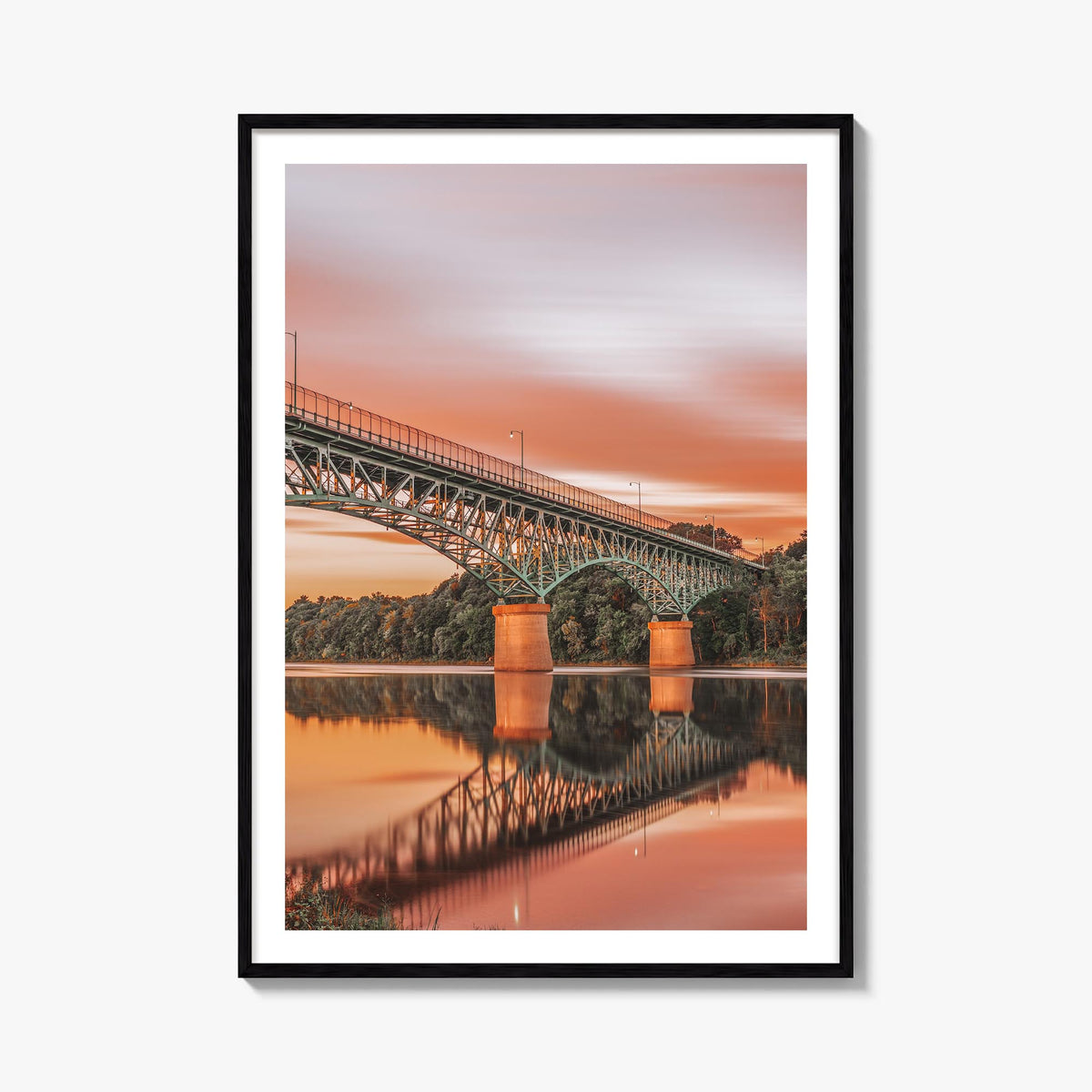 Maine no. 3 colorful photo poster of United States – vertical wall art, unframed print shown in interior mockup