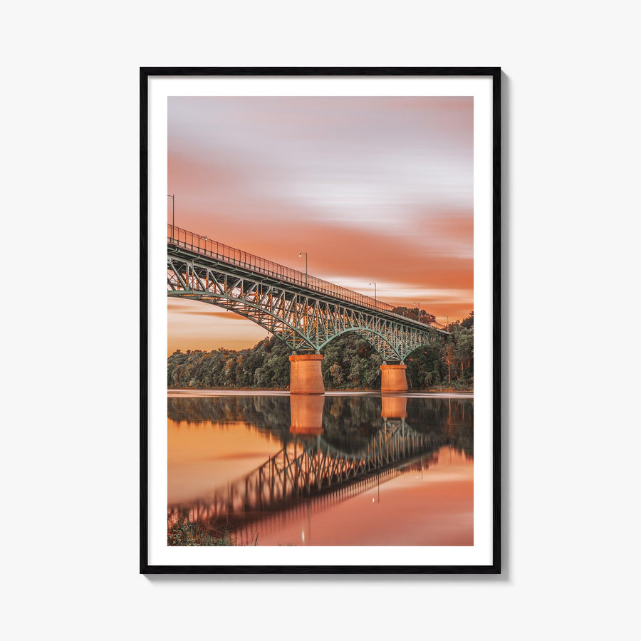 Maine no. 3 colorful photo poster of United States – vertical wall art, unframed print shown in interior mockup