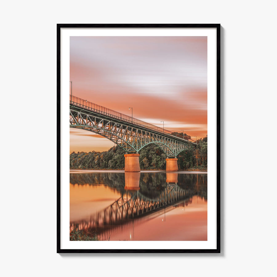 Maine Photo No 3 Poster, framed poster mockup, white border