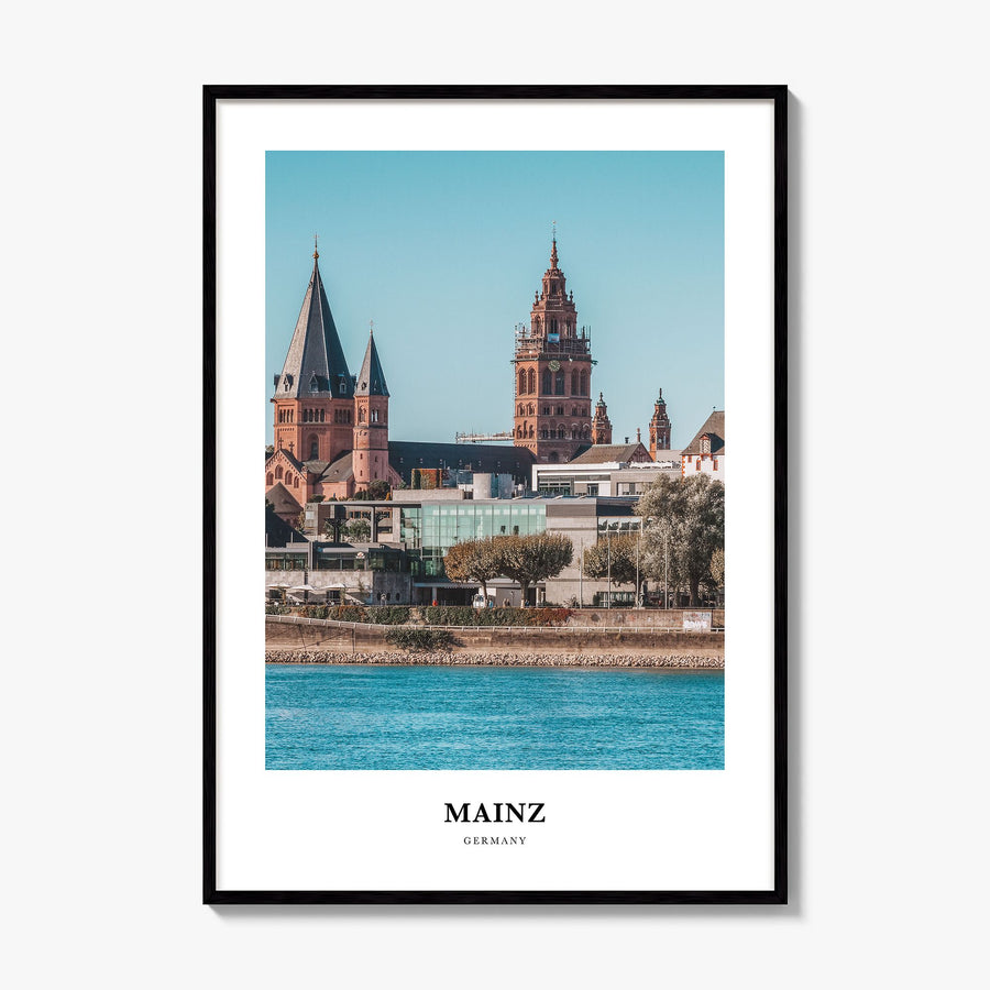 Mainz Classic Poster, framed poster mockup