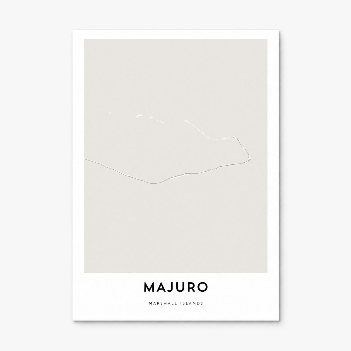 Majuro Map Poster, print only (unframed)