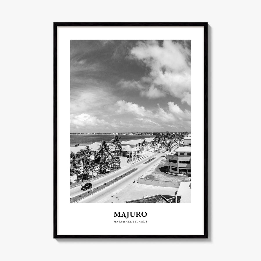 Majuro Classic Poster, framed poster mockup