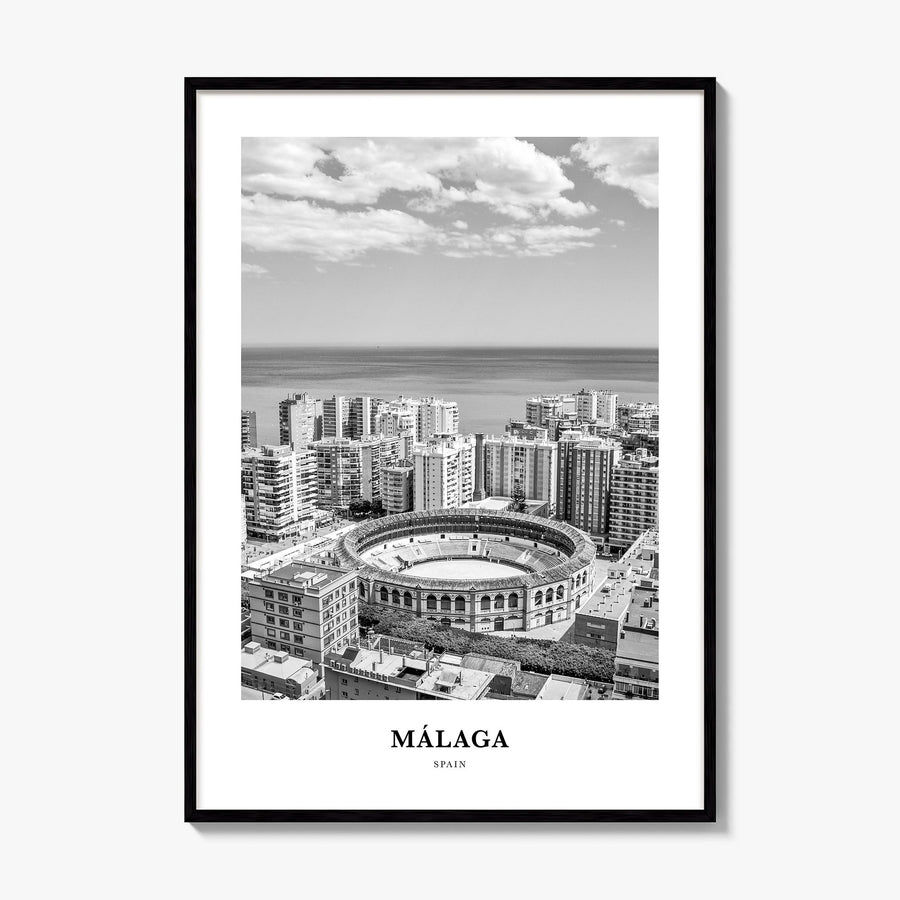 Málaga Classic No 1 Poster, framed poster mockup