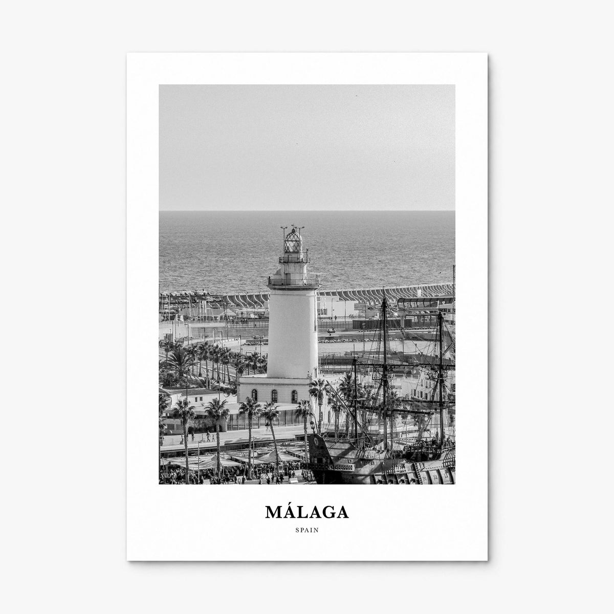 Málaga Classic No 2 Poster, print only (unframed)