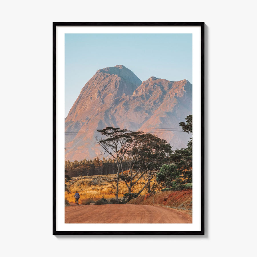Malawi Photo Poster, framed poster mockup, white border