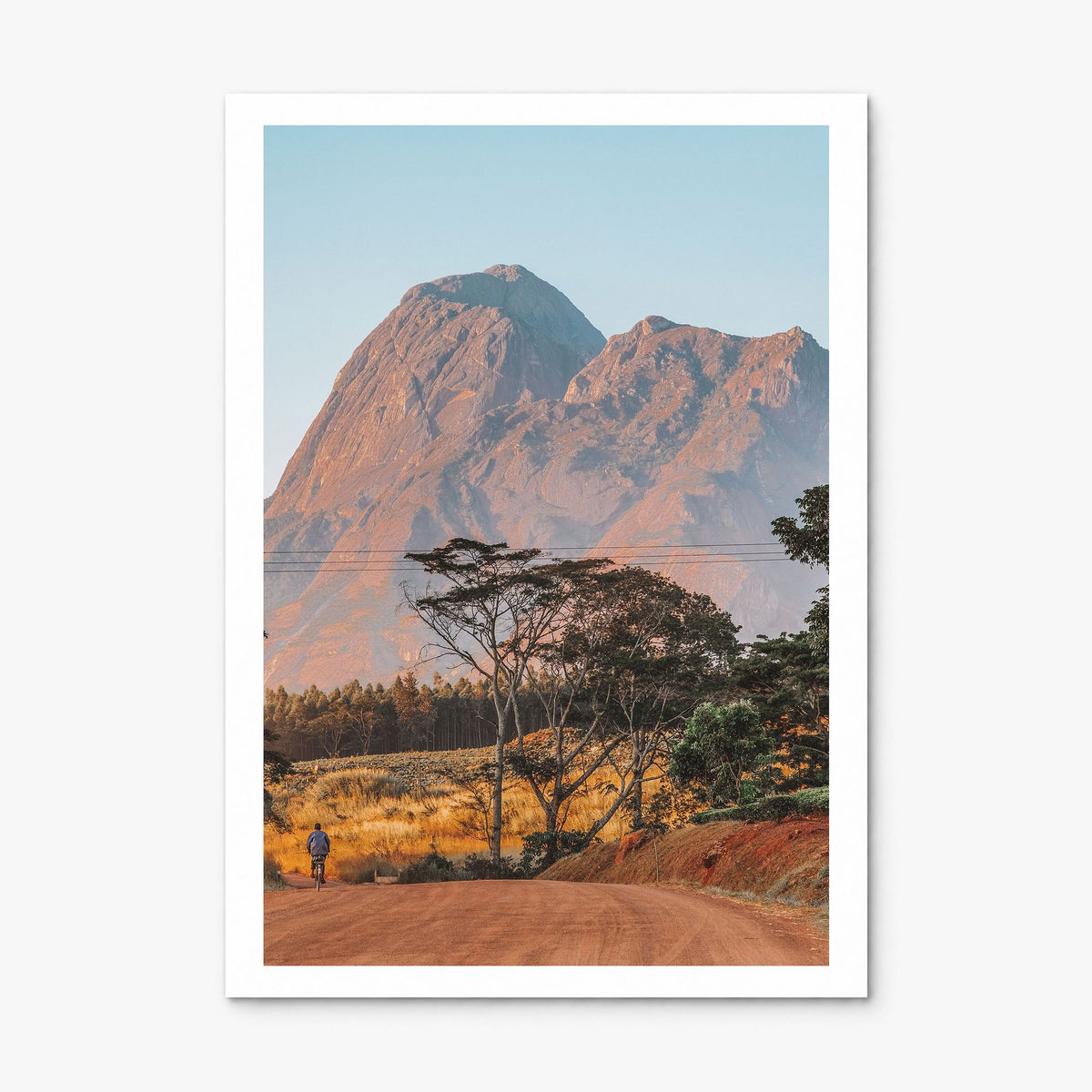 Malawi Photo Poster, print only (unframed), white border