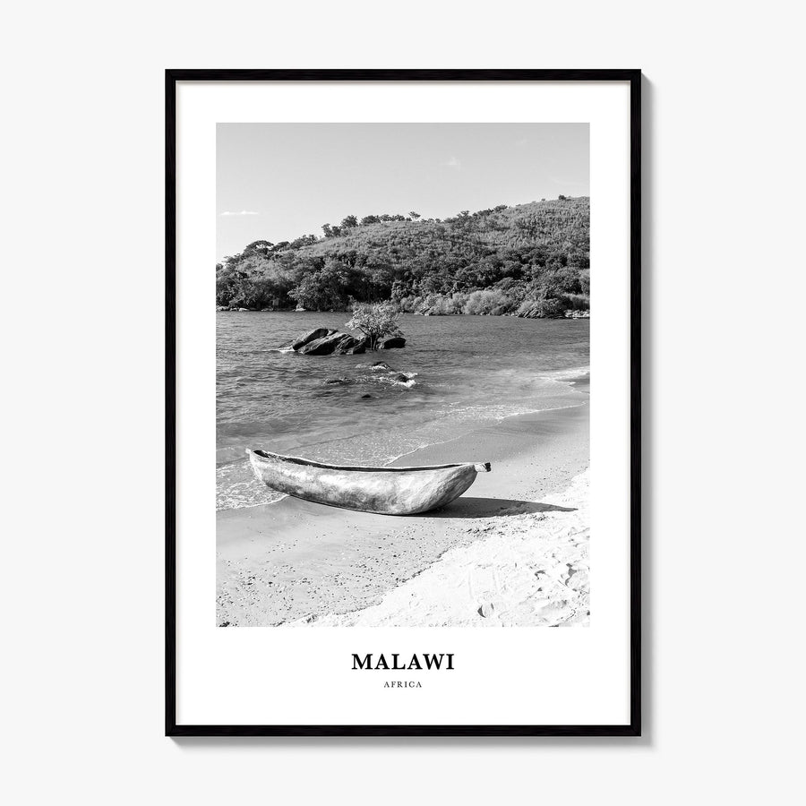 Malawi Classic Poster, framed poster mockup