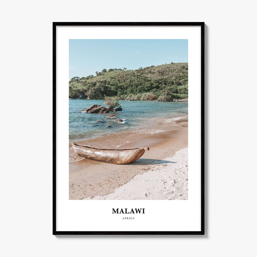 Malawi Classic Poster, framed poster mockup