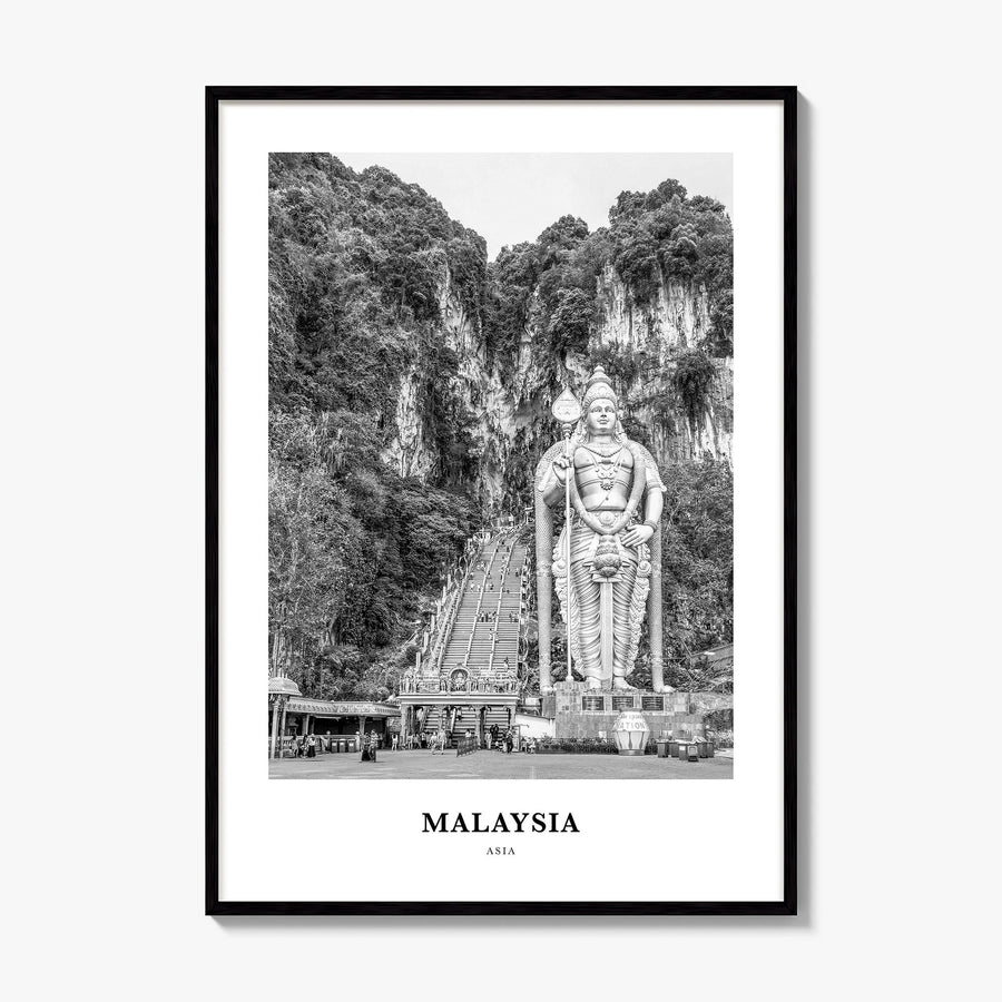 Malaysia Classic Poster, framed poster mockup