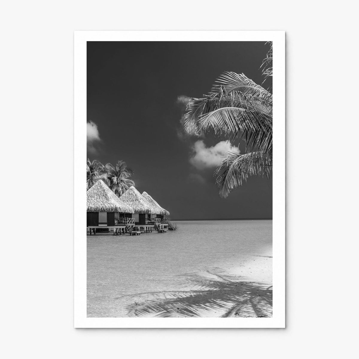Maldives Photo Poster, print only (unframed), white border