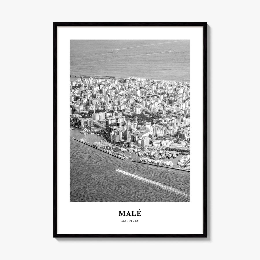 Malé Classic Poster, framed poster mockup