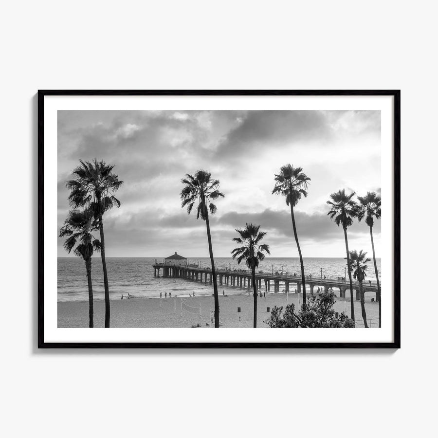 Malibu Photo Poster, framed poster mockup, white border