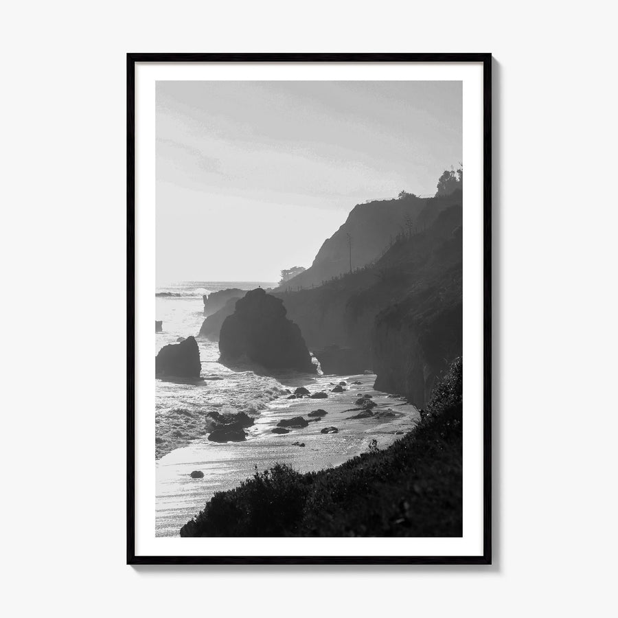 Malibu Photo No 2 Poster, framed poster mockup, white border