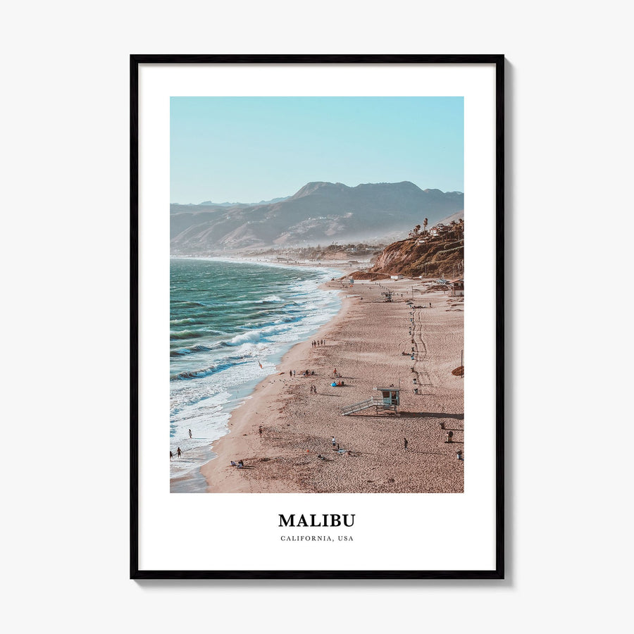 Malibu Classic Poster, framed poster mockup