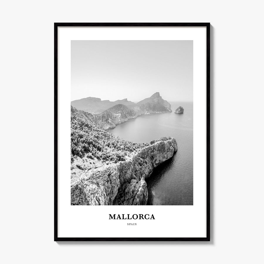 Mallorca Classic No 1 Poster, framed poster mockup