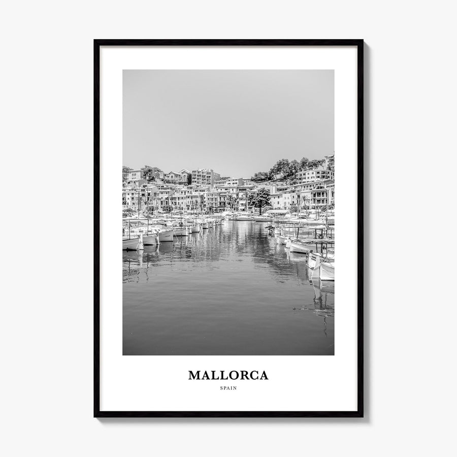 Mallorca Classic No 2 Poster, framed poster mockup