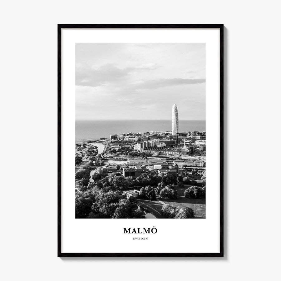 Malmö Classic Poster, framed poster mockup