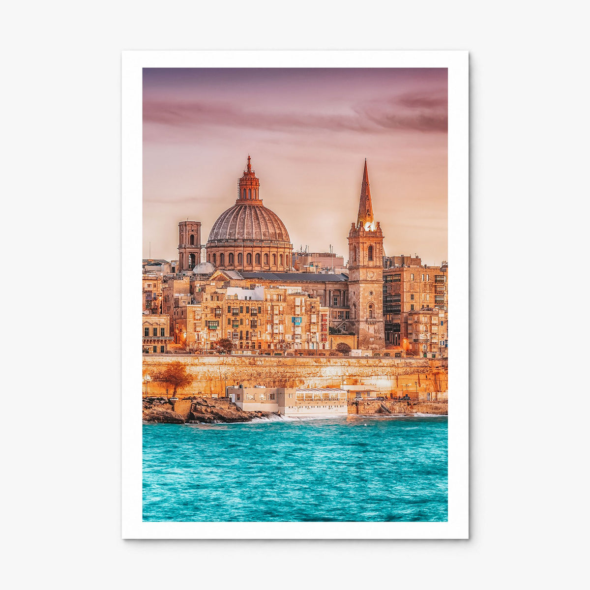 Malta Photo Poster, print only (unframed), white border