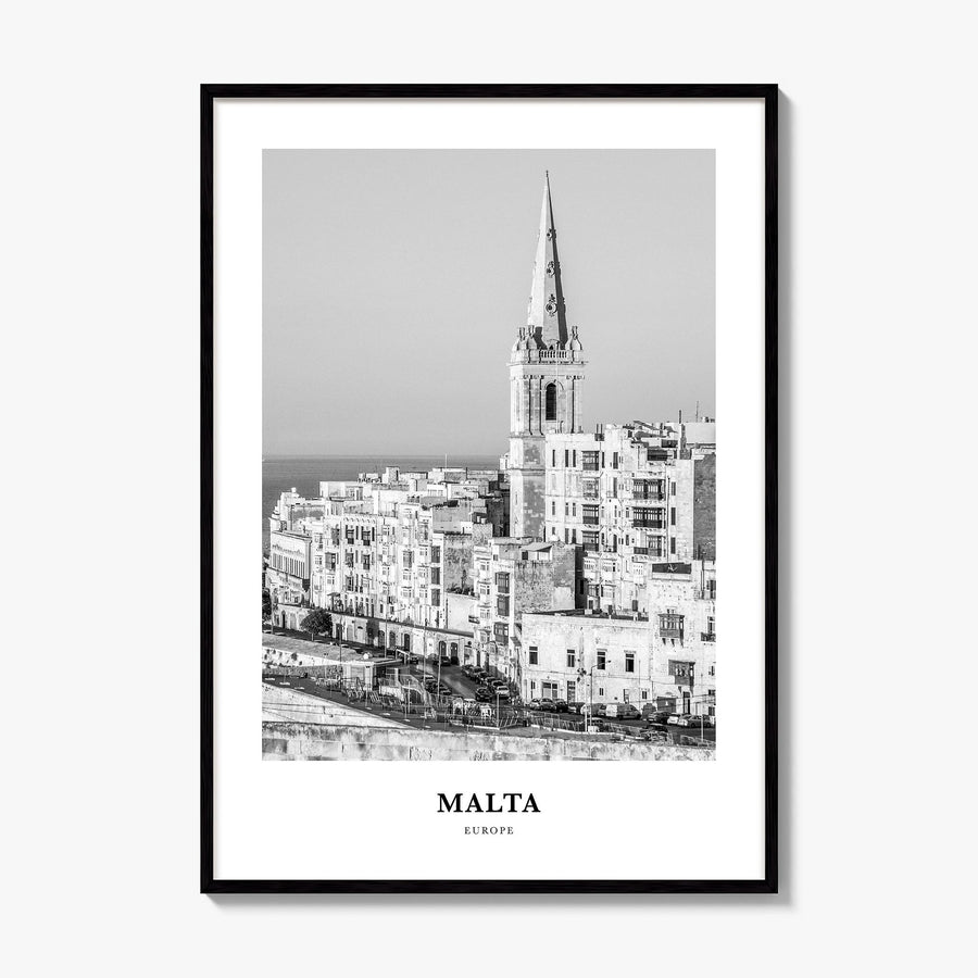 Malta Classic Poster, framed poster mockup