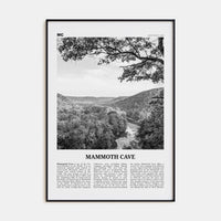 Mammoth Cave Poster None / 8x12 in Nbourhood Travel B&W Poster