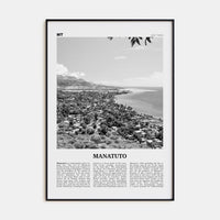 Manatuto Poster None / 8x12 in Nbourhood Travel B&W Poster