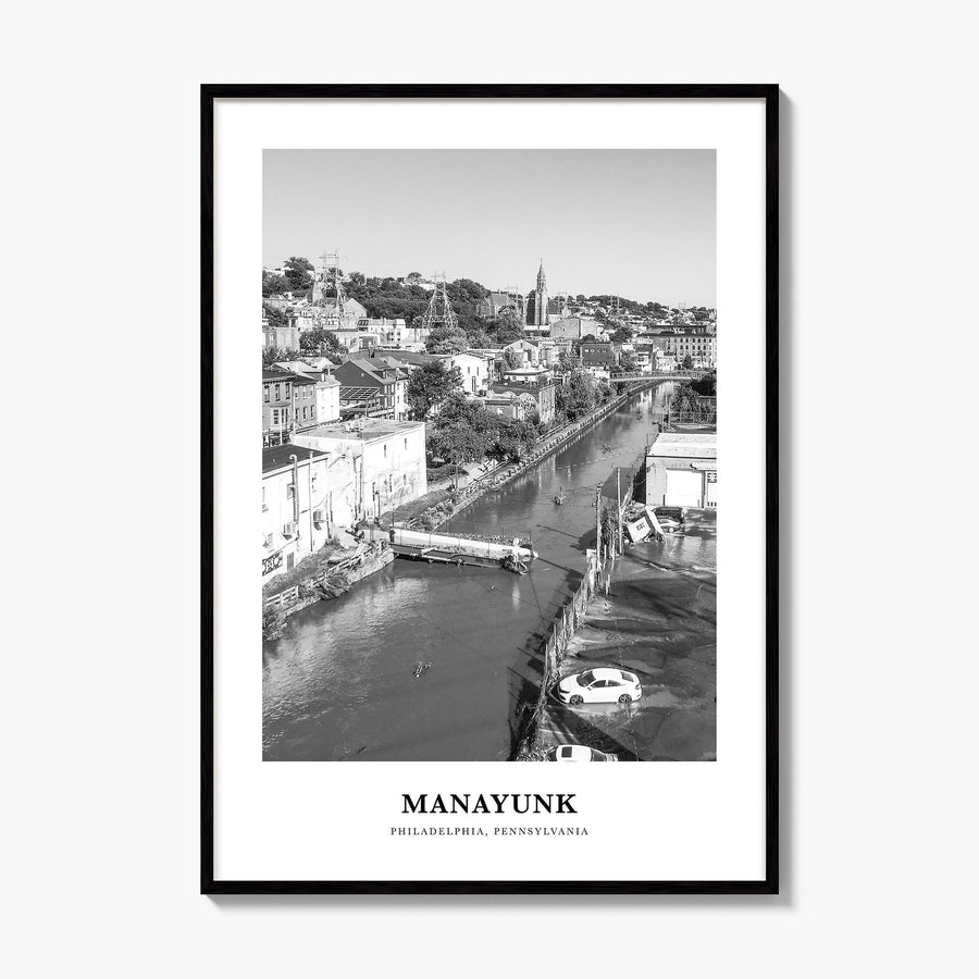 Manayunk Classic Poster, framed poster mockup