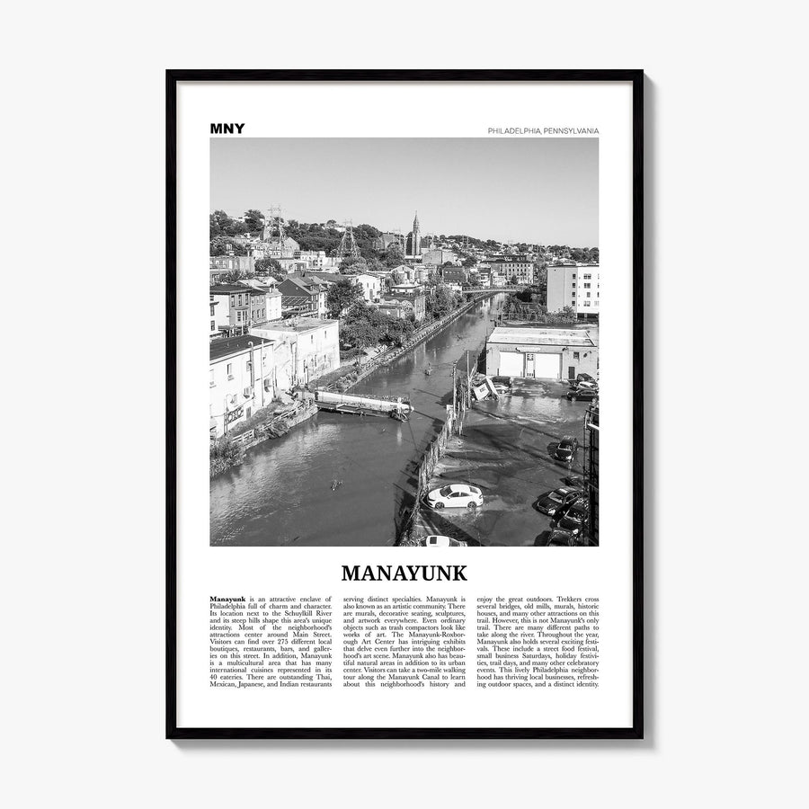 Manayunk Newspaper Poster, framed poster mockup