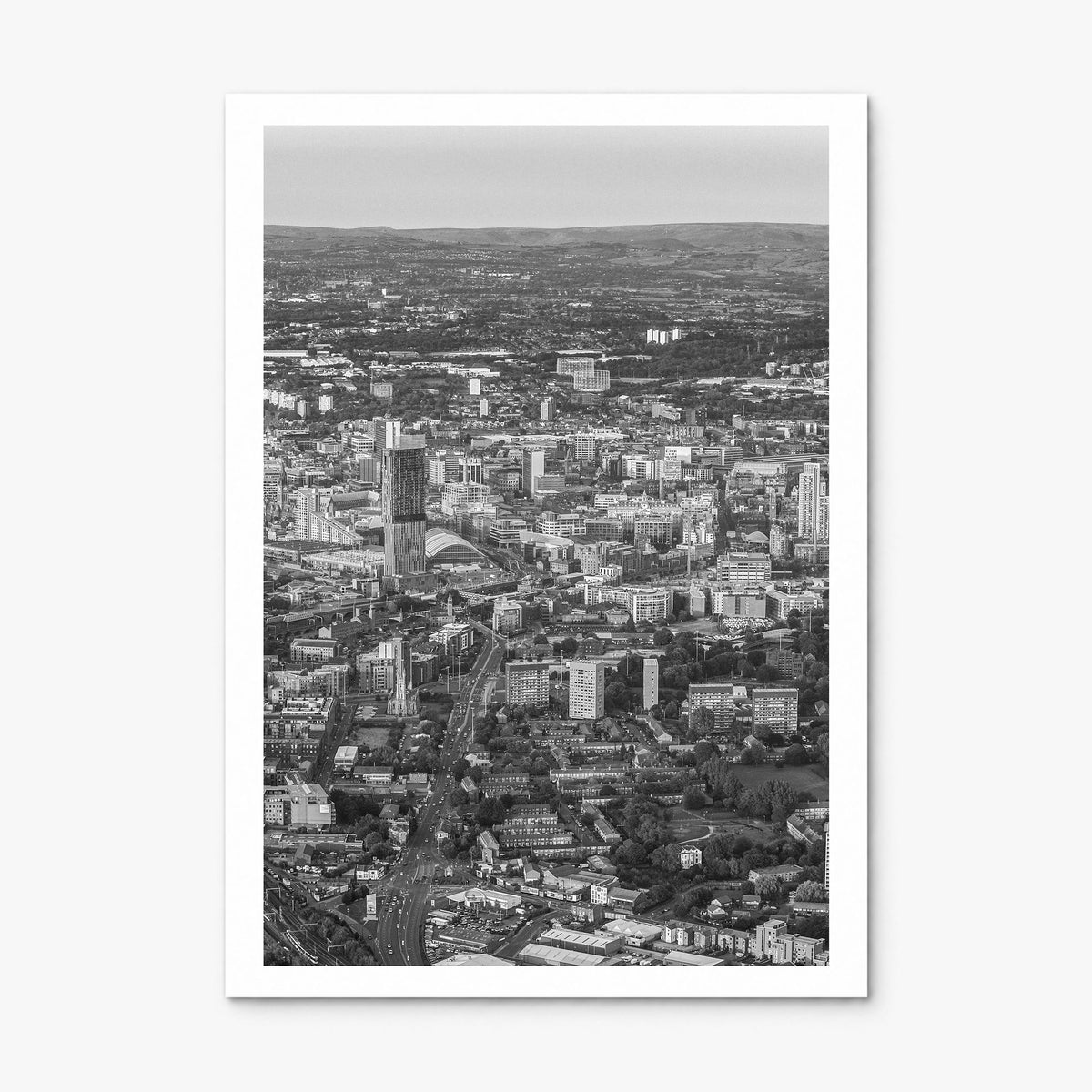 Manchester, England Photo Poster, print only (unframed), white border