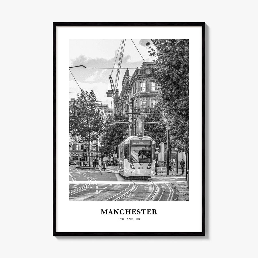 Manchester, England Classic No 1 Poster, framed poster mockup