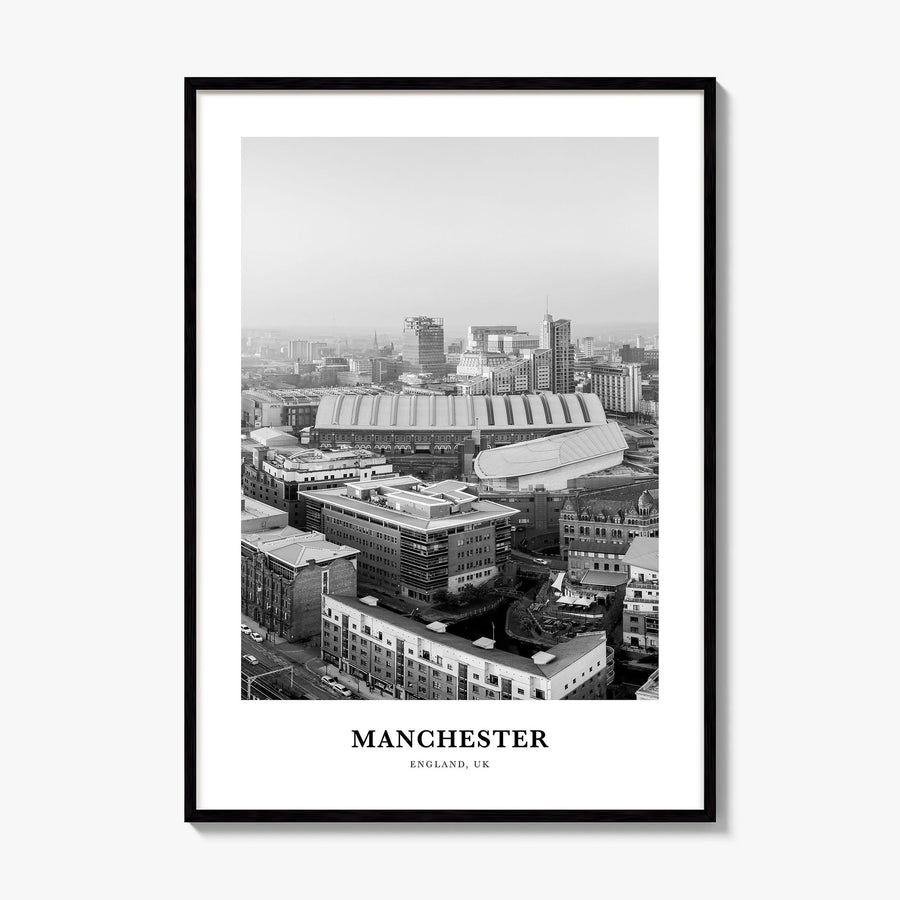 Manchester, England Classic No 2 Poster, framed poster mockup