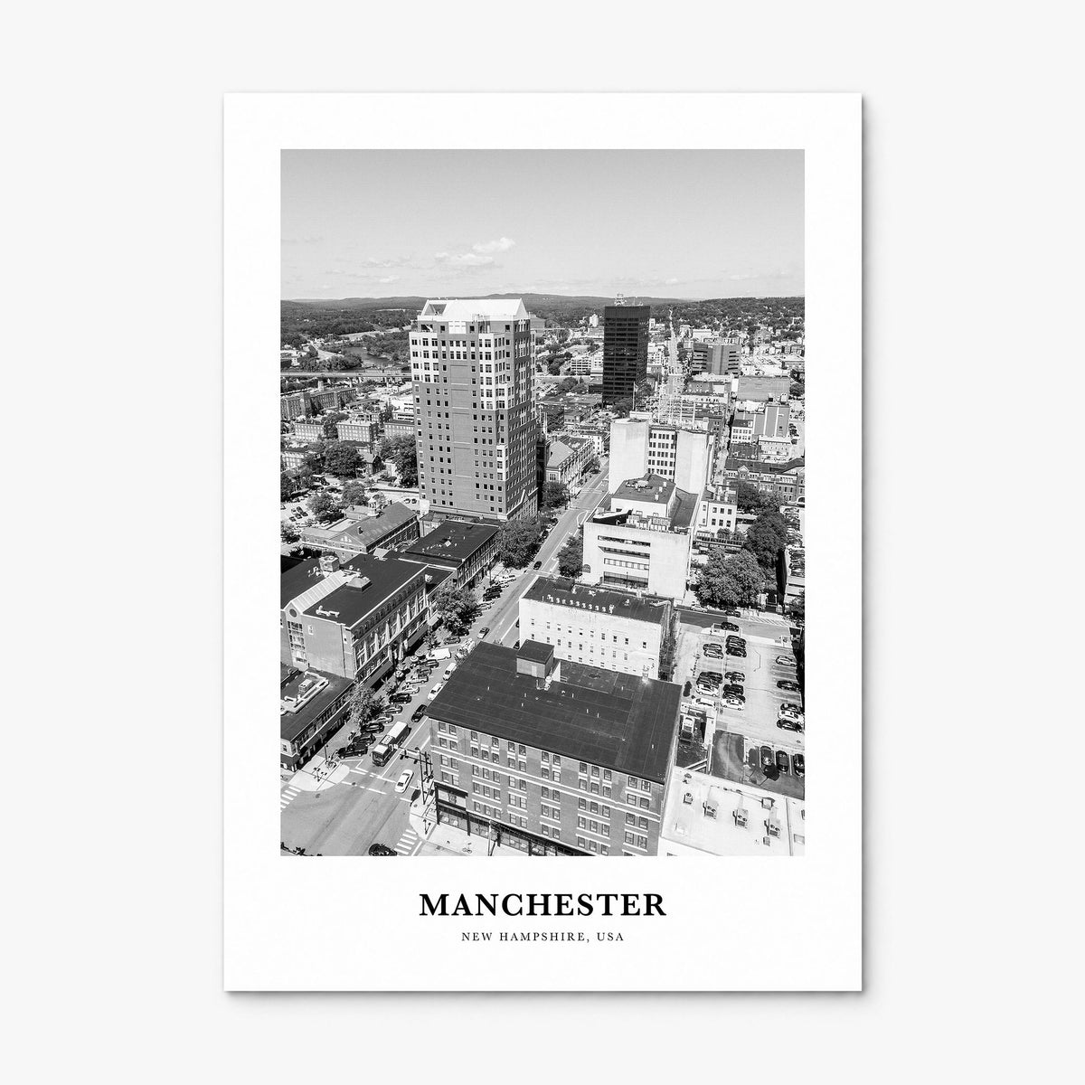 Manchester, New Hampshire Classic Poster, print only (unframed)