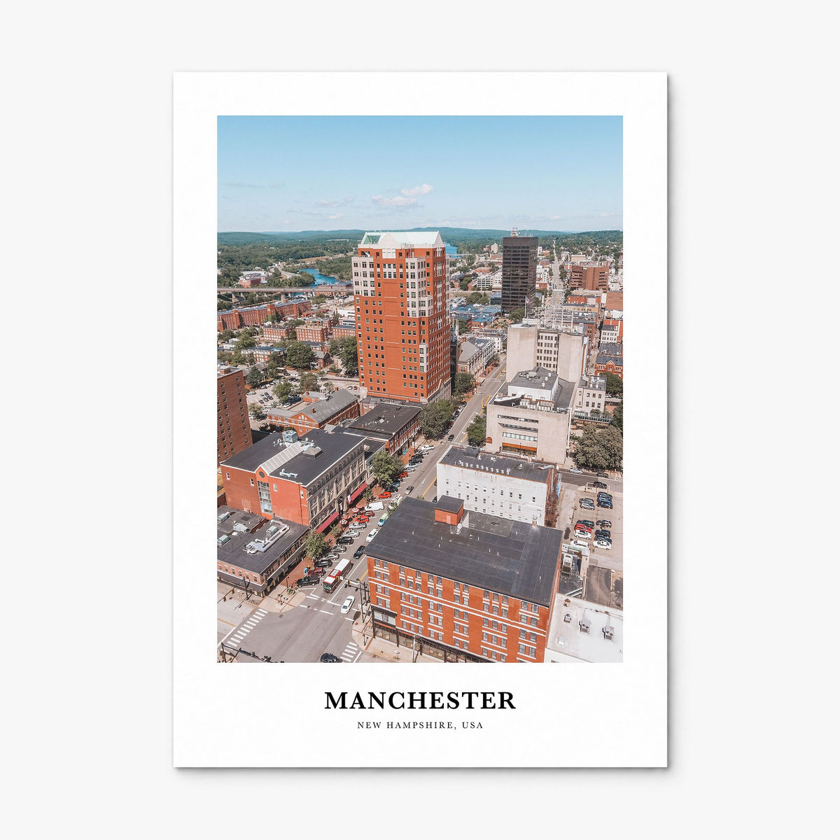 Manchester, New Hampshire Classic Poster, print only (unframed)