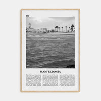 Manfredonia Poster Natural Wood / 8x12 in Nbourhood Travel B&W Poster