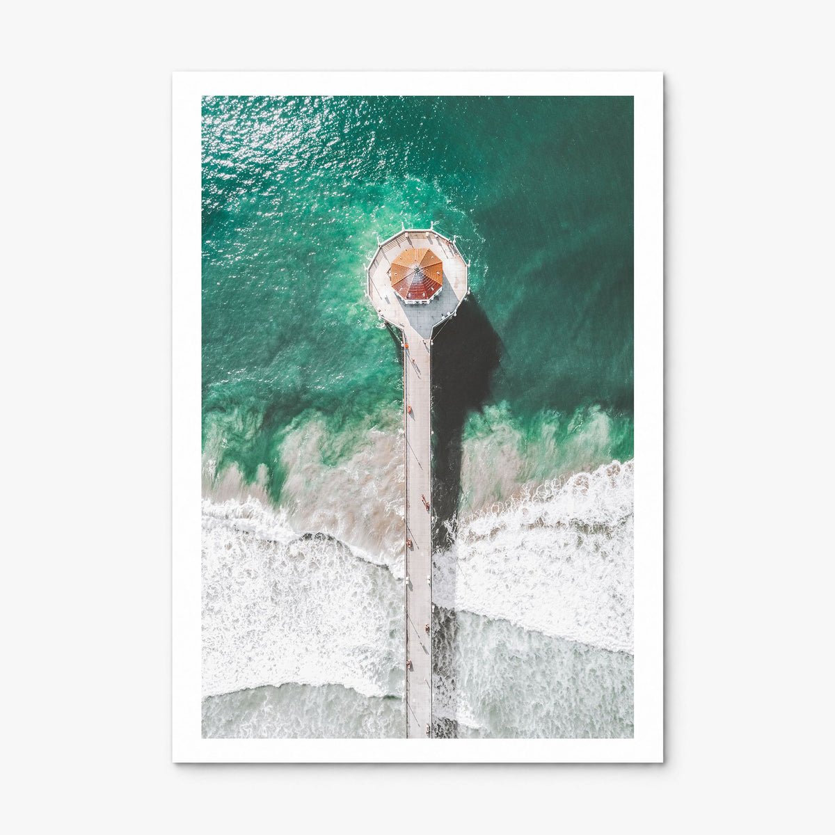 Manhattan Beach Photo No 3 Poster, print only (unframed), white border