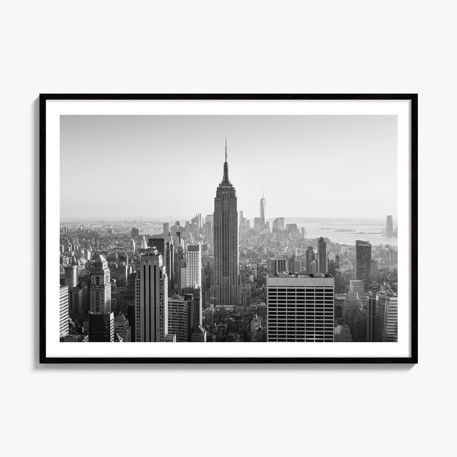 Manhattan Photo Poster, framed poster mockup, white border