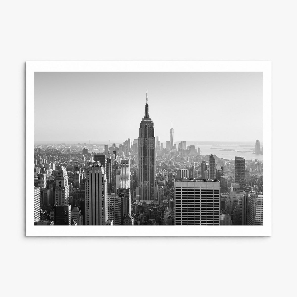 Manhattan Photo Poster, print only (unframed), white border