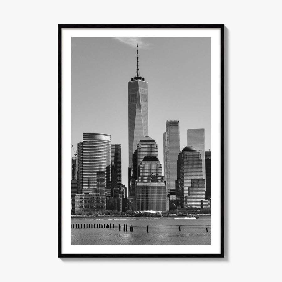 Manhattan Photo No 2 Poster, framed poster mockup, white border