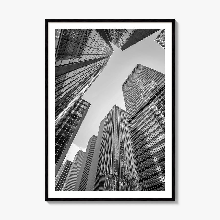 Manhattan Photo No 3 Poster, framed poster mockup, white border