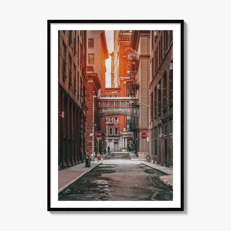 Manhattan Photo No 2 Poster, framed poster mockup, white border