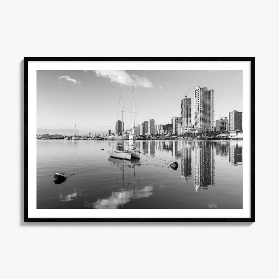 Manila Photo Poster, framed poster mockup, white border