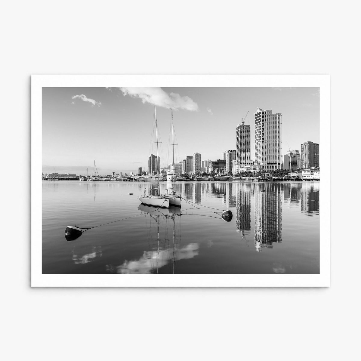 Manila Photo Poster, print only (unframed), white border