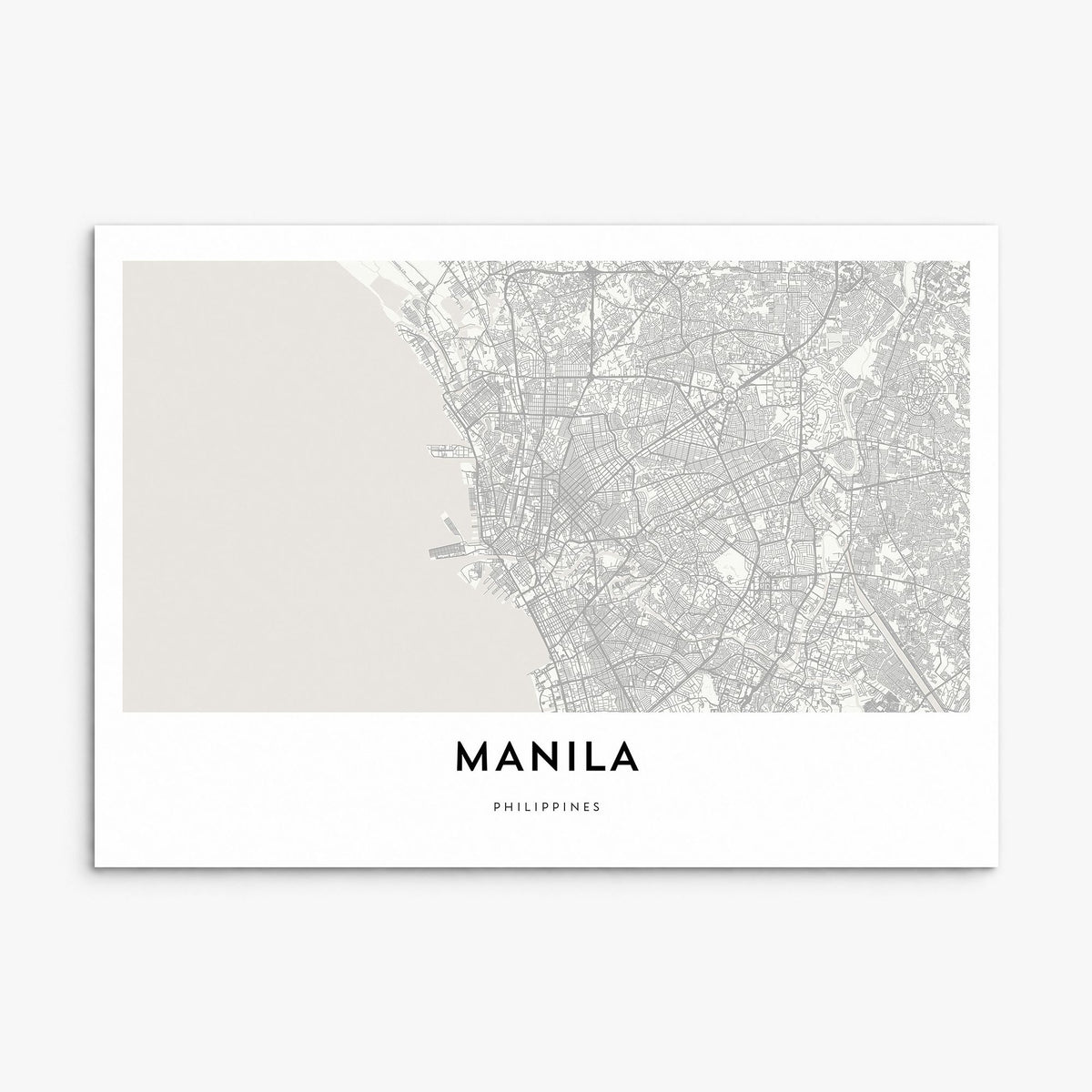 Manila Map Poster, print only (unframed)