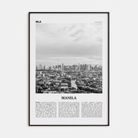 Manila No 2 Poster None / 8x12 in Nbourhood Travel B&W Poster