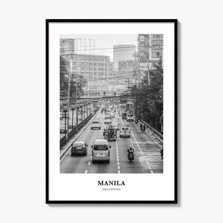 Manila Classic No 1 Poster, framed poster mockup