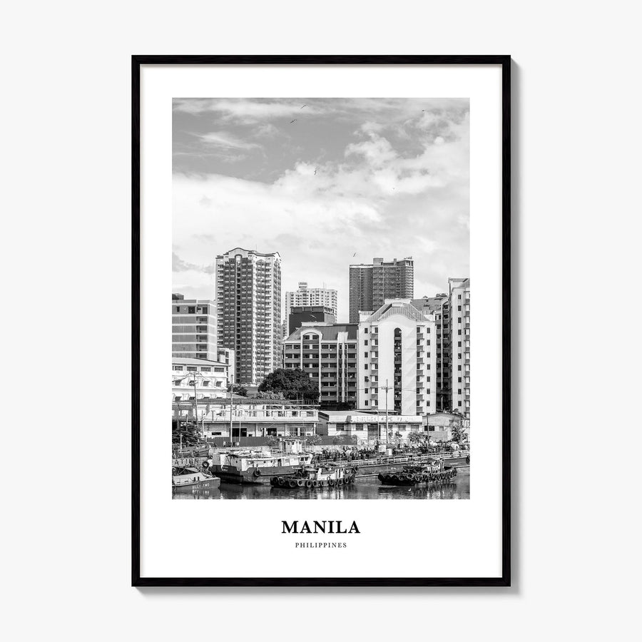 Manila Classic No 2 Poster, framed poster mockup