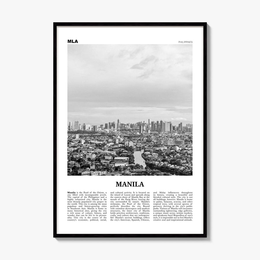 Manila Newspaper No 2 Poster, framed poster mockup