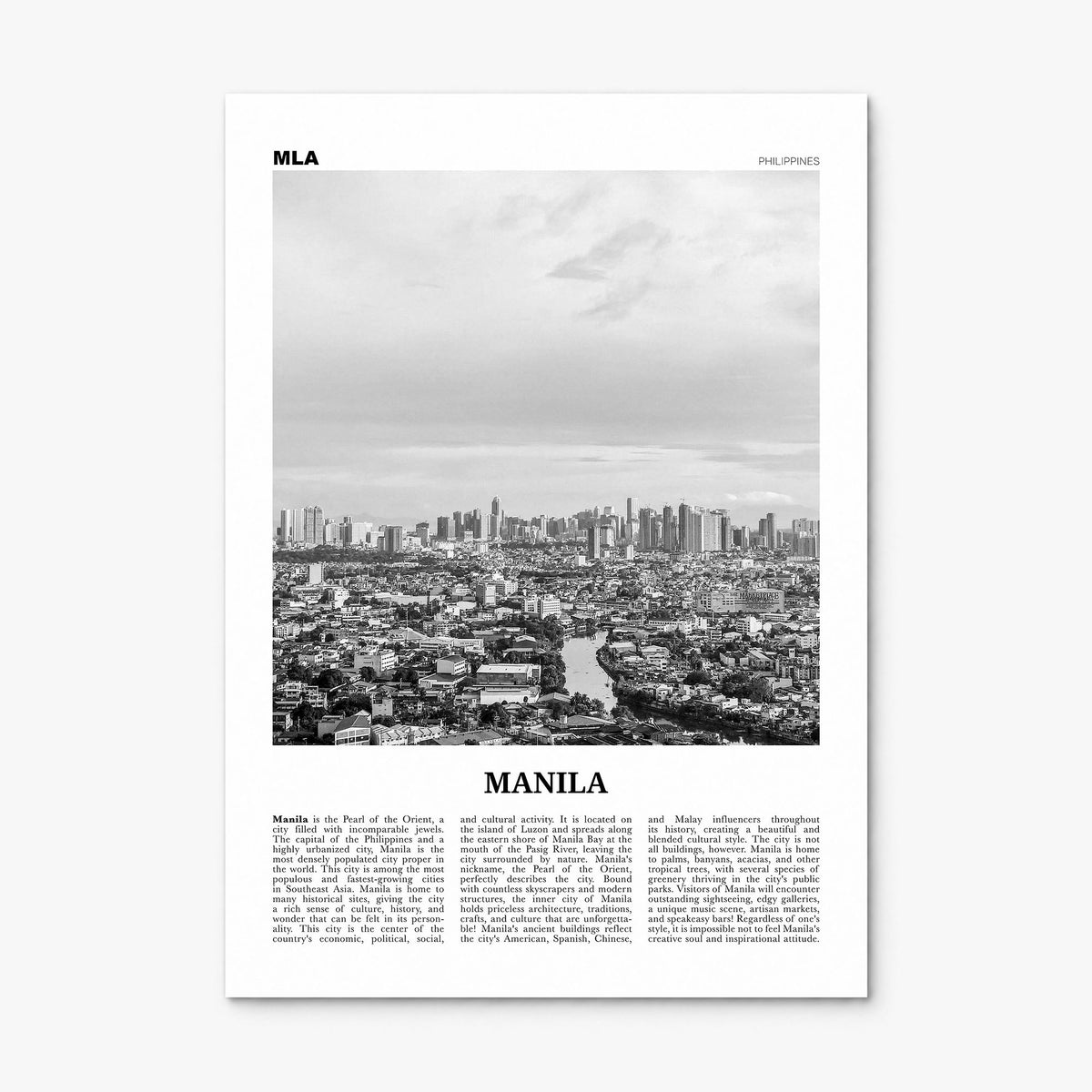 Manila Newspaper No 2 Poster, print only (unframed)
